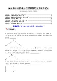 2024年中考终极押题猜想-数学（上海专版）（原卷版+解析版）