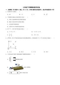 吉林省吉林2024年七年级下学期期末数学试卷附参考答案