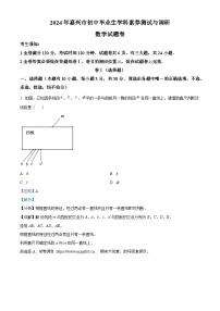 08，2024年浙江省嘉兴市中考二模数学试题