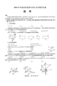 31，2024年河南省信阳市高新技术产业开发区中考二模数学试题