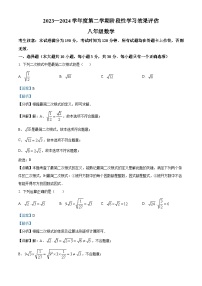 甘肃省陇南市康县2023-2024学年八年级下学期期中数学试题（学生版+教师版）