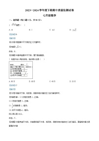 河南省信阳市罗山县2023-2024学年七年级下学期期中数学试题（学生版+教师版）