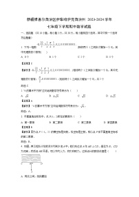 【数学】新疆维吾尔自治区伊犁哈萨克自治州2023-2024学年七年级下学期期中试题（解析版）
