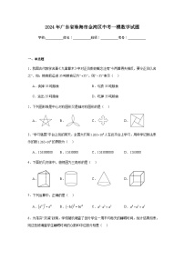 2024年广东省珠海市金湾区中考一模数学试题