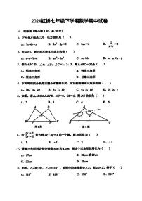 2024年哈尔滨市虹桥中学七年级（下）期中数学试卷和答案