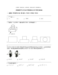 安徽省滁州市天长市实验中学教育集团2024年中考数学三模试题