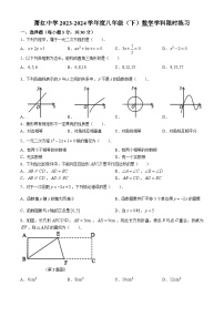 黑龙江省哈尔滨市萧红中学2023-2024学年八年级下学期月考数学试题