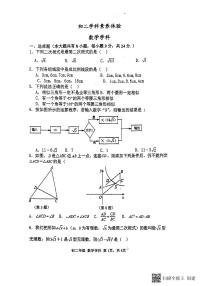 06，江苏省扬州市竹西中学2023-2024学年八年级下学期5月月考数学试题