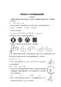 14，2024年安徽省合肥市第四十六中学中考三模数学试题