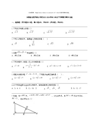 安徽省合肥市部分学校2023-2024学年八年级下学期数学期中试题