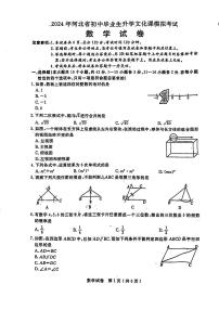 2024年河北省石家庄市第十七中学九年级中考二模数学试卷