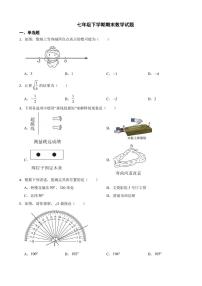 陕西省渭南市2024年七年级下学期期末数学试题(附参考答案）