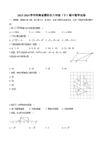 2023-2024学年河南省濮阳市八年级（下）期中数学试卷（含解析）