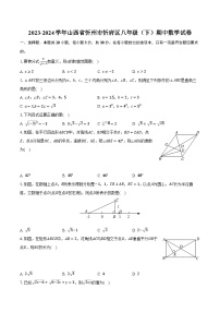 2023-2024学年山西省忻州市忻府区八年级（下）期中数学试卷（含解析）