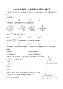 2024年甘肃省武威三中教研联片中考数学二模试卷（含解析）