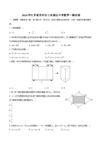 2024年江苏省苏州市工业园区中考数学一模试卷（含解析）