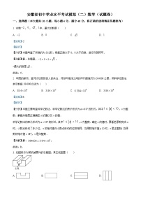 2024年安徽省合肥市寿春中学中考三模数学试题（学生版+教师版）