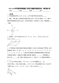 2023-2024学年数学湘教版八年级下册期末题型专练—填空题A卷(含答案)