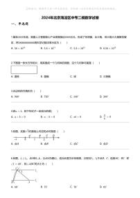 2024年北京海淀区中考二模数学试卷