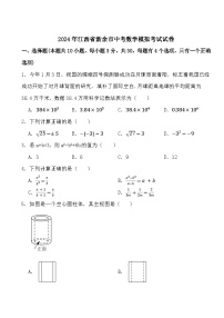 2024年江西省新余市中考模拟考试数学试卷
