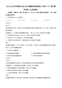 黑龙江省大庆市肇源县西部四校2023-2024学年八年级下学期期中数学试题（学生版+教师版）