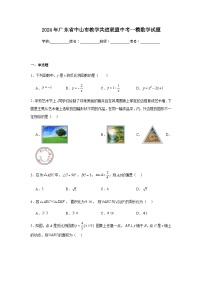 2024年广东省中山市教学共进联盟中考一模数学试题