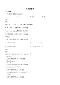 湖北省武汉市江汉区四校联考2022-2023学年八年级下学期5月月考数学试卷(含解析)