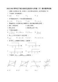 辽宁省大连市瓦房店市2022-2023学年七年级下学期期末考试数学试卷(含解析)