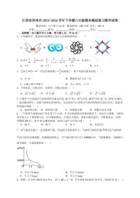 江苏苏州市2024年下学期八年级期末模拟练习数学试卷