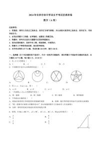 2024 年长沙市初中学业水平考试仿真密卷数学A卷