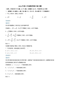 江西省赣州市瑞金市2023-2024学年八年级下学期期中数学试题（学生版+教师版）