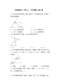 浙教版七年级数学下册(培优特训)专项1.1平行线和三线八角(原卷版+解析)