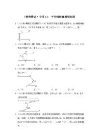 浙教版七年级数学下册(培优特训)专项1.3平行线经典模型必刷(原卷版+解析)