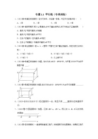 浙教版七年级数学下册专题1.1平行线(专项训练)(原卷版+解析)