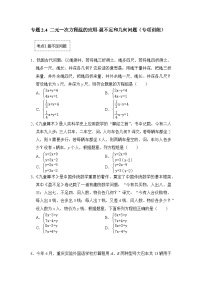 浙教版七年级数学下册专题2.4二元一次方程组的应用-盈不足和几何问题(专项训练)(原卷版+解析)