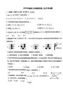 03，河南省南阳市第二十一学校2023-2024学年七年级下学期6月月考数学试题