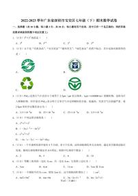 2022-2023学年深圳市宝安区七年级下学期末数学试卷及答案