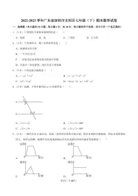 2022-2023学年深圳市光明区七年级下学期末数学试卷及答案