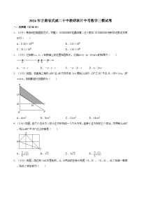 2024年甘肃省武威二十中教研联片中考数学三模试卷