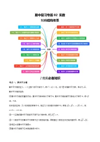 2024学年七年级下学期数学期中复习专题02 实数（知识清单+18题型）