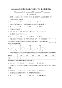 重庆市忠县2022-2023学年八年级下学期期末考试数学试卷(含解析)