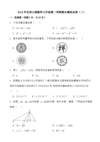 2023-2024学年北师大版数学七年级下册期末模拟试卷（三）