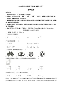 2024年黑龙江省哈尔滨市南岗区中考三模数学试题