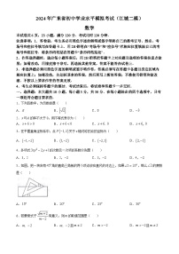 2024年广东省阳江市江城区中考二模数学试题