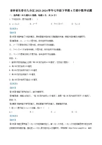 吉林省长春市九台区2023-2024学年七年级下学期期中数学试题