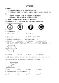 安徽省宿州市泗县2023-2024学年七年级下学期月考数学试题