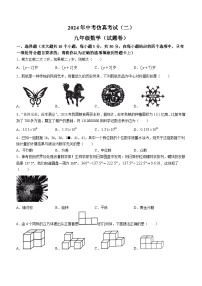湖南省永州市冷水滩区京华中学2024年中考模拟数学试题(含答案)
