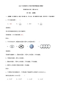 2024广东省深圳市九年级中考数学模拟练习卷解析
