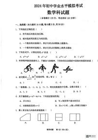 2024年广东省汕头市潮阳区铜盂镇中考模拟考数学试卷