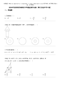 2024年陕西西安高新区中考模拟数学试卷（第三初级中学六模）